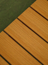 Load image into Gallery viewer, 3 Piece Outdoor Dining Set with Low-Maintenance Faux Wood Slats
