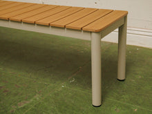 Load image into Gallery viewer, 3 Piece Outdoor Dining Set with Low-Maintenance Faux Wood Slats

