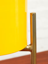 Load image into Gallery viewer, Small Yellow Planter with gold base
