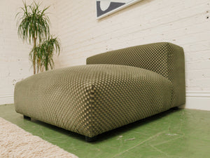 Olive Green Checker lounger