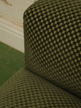 Load image into Gallery viewer, Olive Green Checker lounger
