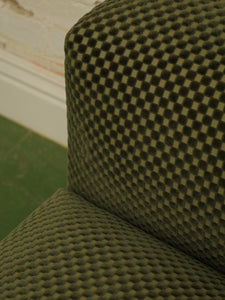 Olive Green Checker lounger