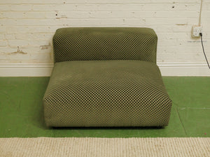 Olive Green Checker lounger