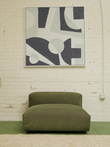 Olive Green Checker lounger