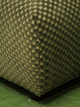 Load image into Gallery viewer, Olive Green Checker Loveseat
