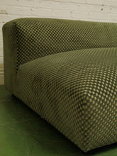 Load image into Gallery viewer, Olive Green Checker Loveseat
