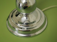 Load image into Gallery viewer, Pair of Sculptural Chrome Modernist Lamps

