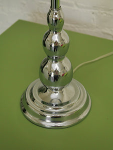 Pair of Sculptural Chrome Modernist Lamps