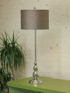 Pair of Sculptural Chrome Modernist Lamps