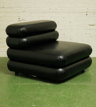 Load image into Gallery viewer, Elodie 3 piece armless in Noir Leather
