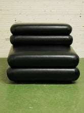 Load image into Gallery viewer, Elodie 3 piece armless in Noir Leather
