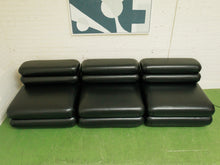 Load image into Gallery viewer, Elodie 3 piece armless in Noir Leather
