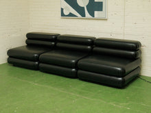 Load image into Gallery viewer, Elodie 3 piece armless in Noir Leather
