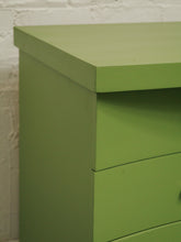 Load image into Gallery viewer, 1950s avocado Green nine Drawer Dresser
