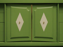 Load image into Gallery viewer, 1950s avocado Green nine Drawer Dresser
