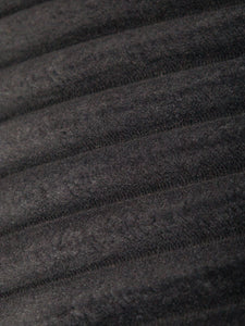 Wide Corduroy Vintage Black Club Chair