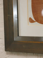 Load image into Gallery viewer, Vintage block mono print whale modern art
