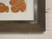Load image into Gallery viewer, Vintage block mono print whale modern art
