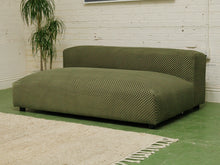 Load image into Gallery viewer, Olive Green Checker Loveseat
