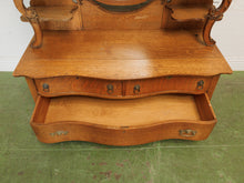 Load image into Gallery viewer, Tiger Oak French Antique Hutch
