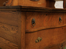Load image into Gallery viewer, Tiger Oak French Antique Hutch
