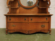 Load image into Gallery viewer, Tiger Oak French Antique Hutch
