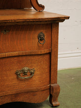 Load image into Gallery viewer, Tiger Oak French Antique Hutch
