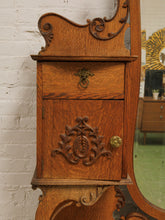 Load image into Gallery viewer, Tiger Oak French Antique Hutch
