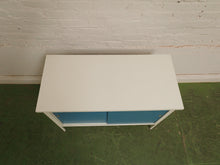 Load image into Gallery viewer, 1960’s 2 drawer blue cabinet
