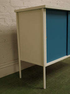1960’s 2 drawer blue cabinet