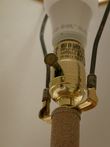 Textured Ceramic Table Lamp with Warm Neutral Shade