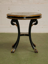 Load image into Gallery viewer, Vintage Hollywood Regency Side Table Swan legs
