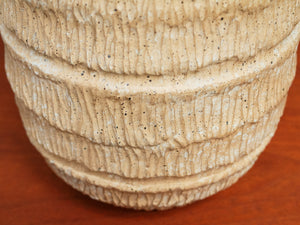 Textured Ceramic Table Lamp with Warm Neutral Shade