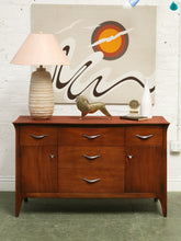 Load image into Gallery viewer, Textured Ceramic Table Lamp with Warm Neutral Shade
