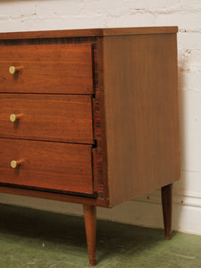 Mid-century vintage six Drawer Dresser