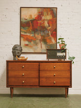 Load image into Gallery viewer, Mid-century vintage six Drawer Dresser
