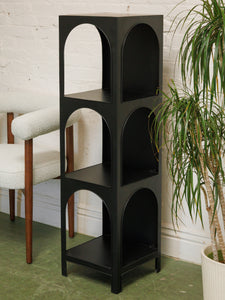 Three tier metal shelf