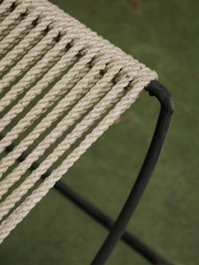 Vintage mid-century Corded outdoor stools