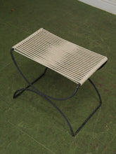 Load image into Gallery viewer, Vintage mid-century Corded outdoor stools
