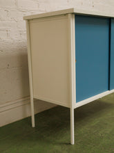 Load image into Gallery viewer, 1960’s 2 drawer blue cabinet
