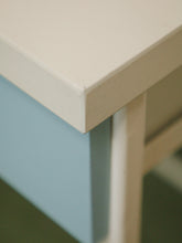 Load image into Gallery viewer, Single Pedestal 1960’s ombré blue desk
