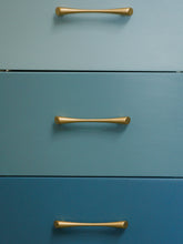 Load image into Gallery viewer, Single Pedestal 1960’s ombré blue desk
