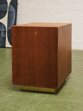 Load image into Gallery viewer, Walnut Pedestal Side Table
