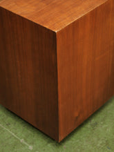 Load image into Gallery viewer, Walnut Pedestal Side Table
