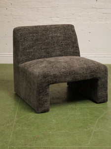 Mineral Grey Brown Blocky Chair