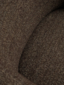 Tweed Brown Barrel Chair
