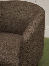 Load image into Gallery viewer, Tweed Brown Barrel Chair
