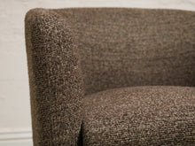 Load image into Gallery viewer, Tweed Brown Barrel Chair

