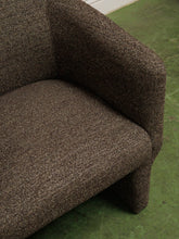 Load image into Gallery viewer, Tweed Brown Barrel Chair
