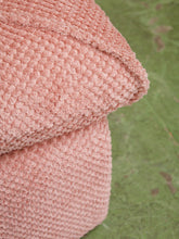 Load image into Gallery viewer, Stitched Dusty Pink Chair and Ottoman
